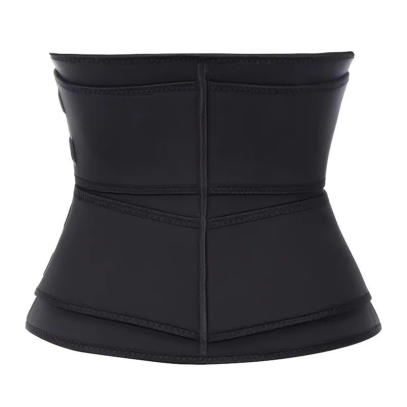 Dynamic Women's Waist Trainer Slimming Belt Sweating Adjustable Zipper Reinforced Body Shaping Waist Belt