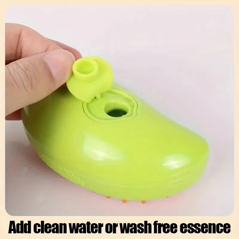 Steamy Dog  and Cat Brush Electric Spray Cat Hair Brush 3 In1 Dog Steamer Brush for Massage Pet Grooming Removing Tangled and Loose Hair